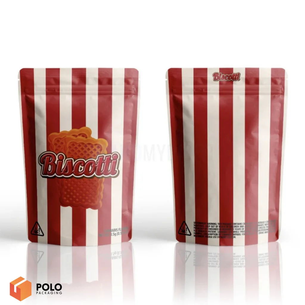 Custom Biscotti Mylar Bags